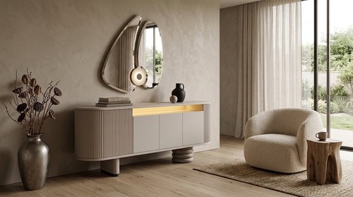 Consolle design con specchio