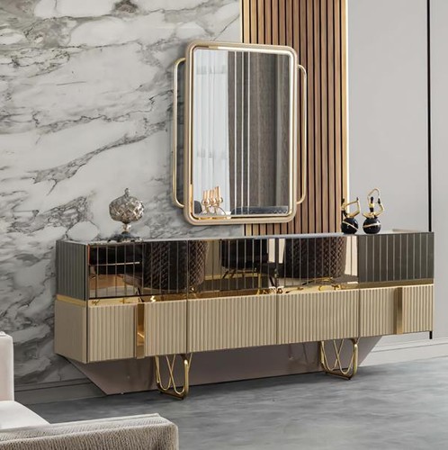 Credenza con specchio - , comò